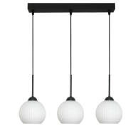 LAMPA WISZĄCA SUFITOWA ZWIS LISTWA BIAŁE KULE INDUSTRIALNA LOFT LED 3xE27 FIONA 14-984
