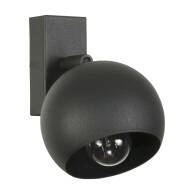 KINKIET ŚCIENNY DO ŁAZIENKI LED METALOWY KLOSZ CZARNY INDUSTRIALNY 1xE27 NAVA 13-643