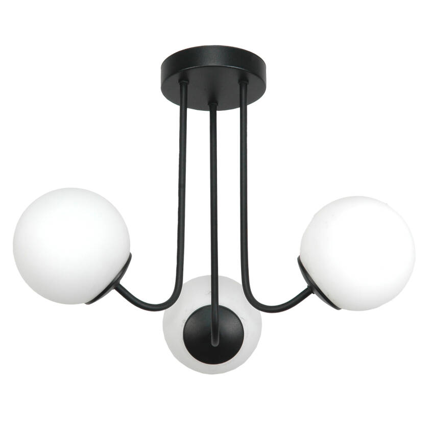 LAMPA WISZĄCA SUFITOWA ŻYRANDOL LED DO SYPIALNI KUBE BIAŁE NOWOCZESNA 3xE14 15-192 GOSTI