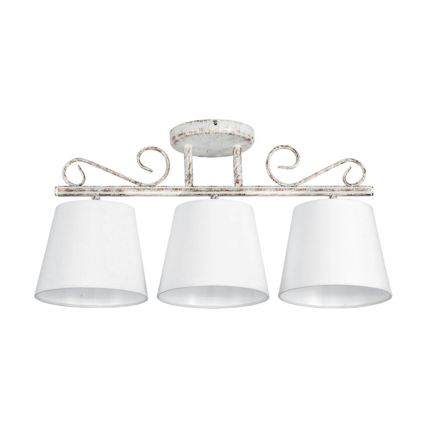 LAMPA SUFITOWA ŻYRANDOL RETRO VINTAGE NAD STÓŁ DO WNĘTRZ KLASYCZNYCH 3xE27 METTE 9-892/B2