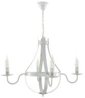 Lampa wisząca sufitowa świecznik biała ELEN BIANCO 11-851