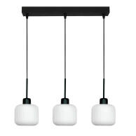 LAMPA WISZĄCA SUFITOWA ZWIS LISTWA LED BIAŁY KLOSZ GLAMOUR LOFT 3xE27 BEKA BIANCO 14-964