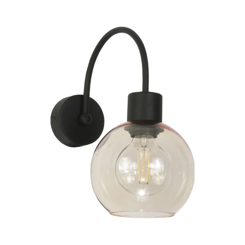 KINKIET ŚCIENNY ŁAZIENKOWY LED LOFT MIODOWY KLOSZ 1xE27 ZEFIR 13-293