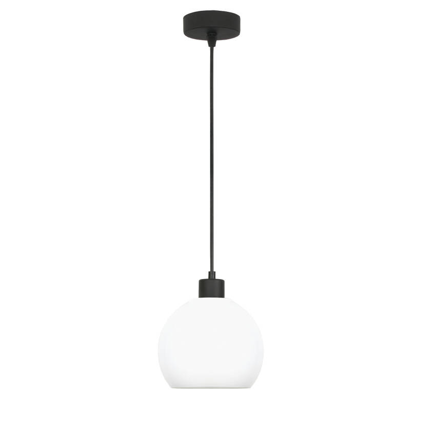 LAMPA WISZĄCA ZWIS ŻYRANDOL NAD STÓŁ LOFT BIAŁE KULE CZARNA LED 1xE27 KATARA 14-175