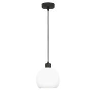 LAMPA WISZĄCA ZWIS ŻYRANDOL NAD STÓŁ LOFT BIAŁE KULE CZARNA LED 1xE27 KATARA 14-175