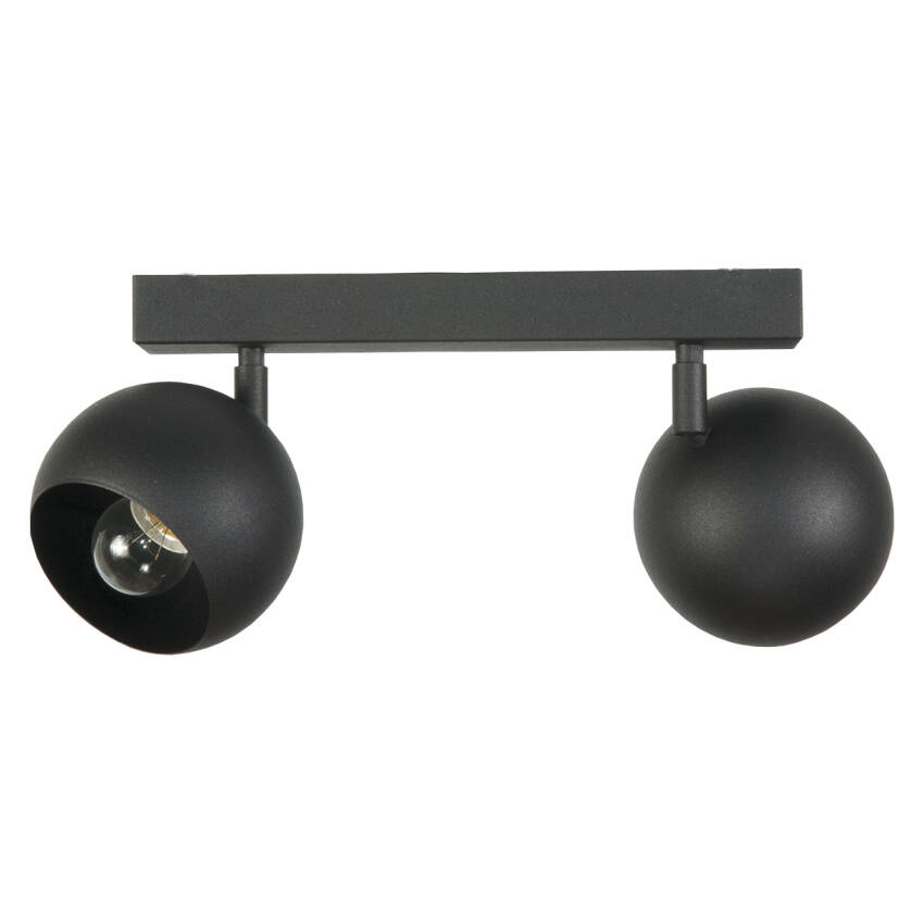 LAMPA SUFITOWA LISTWA ŻYRANDOL LOFT NAD STÓŁ CZARNA NOWOCZESNA 2xE27 NAVA 13-648