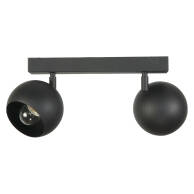 LAMPA SUFITOWA LISTWA ŻYRANDOL LOFT NAD STÓŁ CZARNA NOWOCZESNA 2xE27 NAVA 13-648