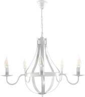 Lampa wisząca sufitowa świecznik biała ELEN BIANCO 11-850