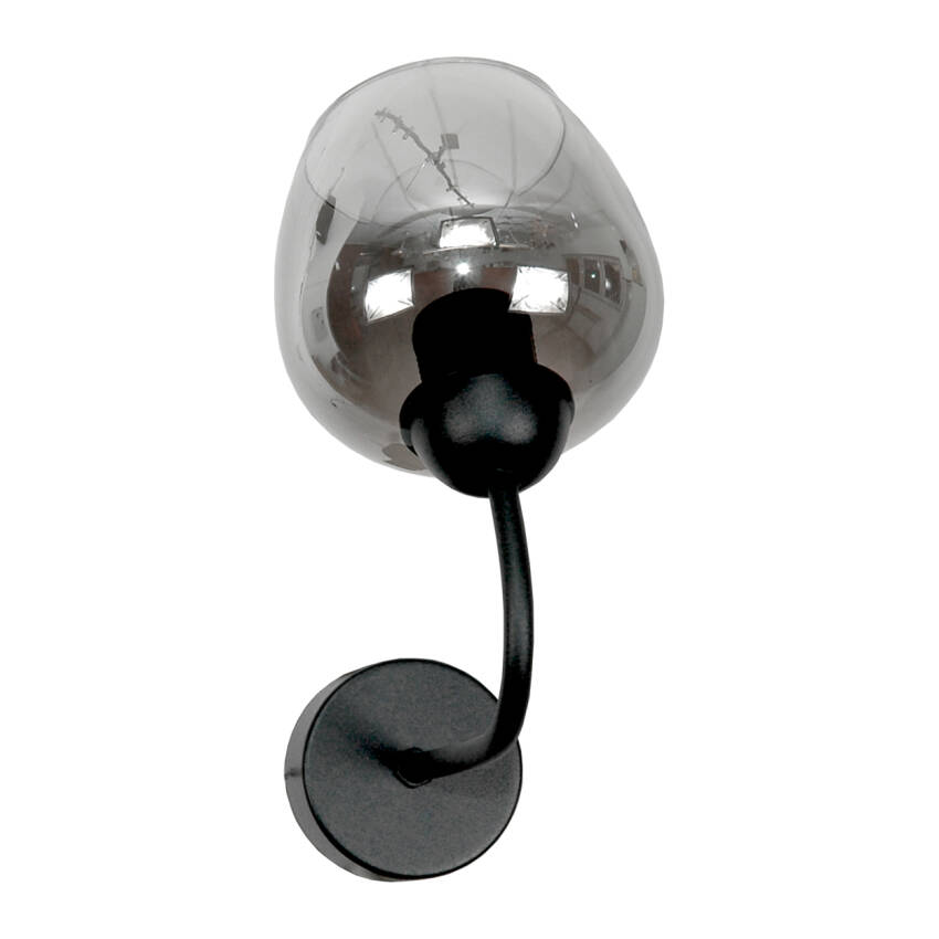 KINKIET ŚCIENNY ŁAZIENKOWY NAD LUSTRO GRAFITOWY KLOSZ LED 1xE27 15-173 HORACY