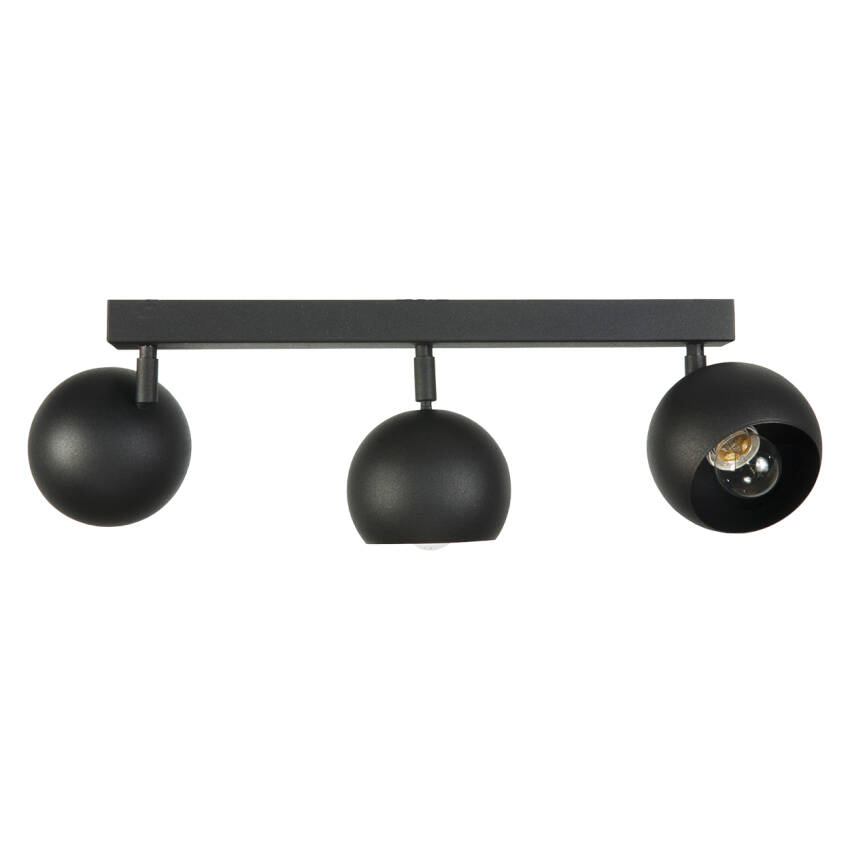 LAMPA SUFITOWA LISTWA ŻYRANDOL LOFT NAD STÓŁ CZARNA NOWOCZESNA 3xE27 NAVA 13-642