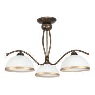 LAMPA WISZĄCA SUFITOWA ŻYRANDOL RETRO DO SALONU STARE ZŁOTO 3xE27 RENOS 1-872