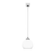 LAMPA WISZĄCA SUFITOWA ZWIS ŻYRANDOL BIAŁA KULA LOFT LED 1xE27 MOKA SILVER 13-685