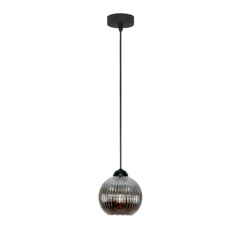 LAMPA WISZĄCA SUFITOWA ZWIS LOFT NAD STÓŁ DO KUCHNI KLOSZ GRAFIT 1xE27 SFERA 15-055