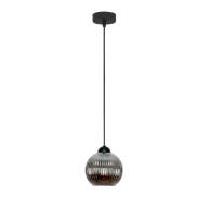 LAMPA WISZĄCA SUFITOWA ZWIS LOFT NAD STÓŁ DO KUCHNI KLOSZ GRAFIT 1xE27 SFERA 15-055