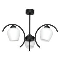 LAMPA WISZĄCA SUFITOWA ŻYRANDOL PLAFON LED DO KUCHNI BIAŁE KLOSZE 3xE27 15-322 DANI