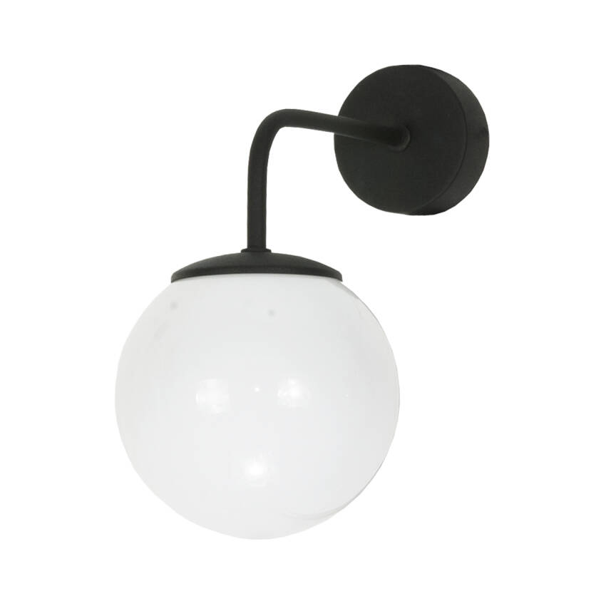 KINKIET ŚCIENNY ŁAZIENKOWY NAD LUSTRO LOFT BIAŁY KLOSZ CZARNY LED 1xE14 PETIT 13-813