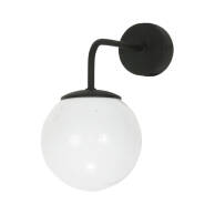 KINKIET ŚCIENNY ŁAZIENKOWY NAD LUSTRO LOFT BIAŁY KLOSZ CZARNY LED 1xE14 PETIT 13-813