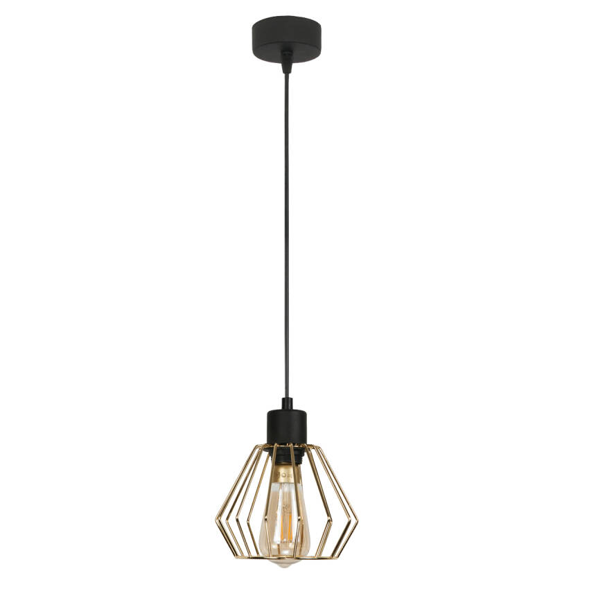 LAMPA WISZĄCA SUFITOWA ZWIS LOFT NAD STÓŁ DRUCIANY KLOSZ LED 1xE27 GIRO 14-305