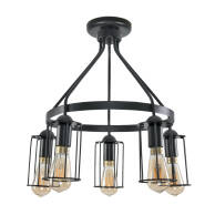 LAMPA WISZĄCA SUFITOWA ŻYRANDOL LOFT LED DO KUCHNI INDUSTRIALNY 5xE27 HAVEL II 14-340