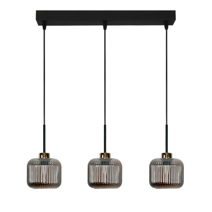LAMPA WISZĄCA SUFITOWA ZWIS LISTWA KLOSZ GRAFIT INDUSTRIALNA LOFT LED 3xE27 KORN 14-974