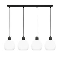 LAMPA WISZĄCA SUFITOWA LISTWA ZWIS ŻYRANDOL NAD STÓŁ LOFT BIAŁE KULE 1xE27 KATARA 14-171