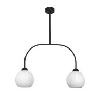LAMPA WISZĄCA SUFITOWA ŻYRANDOL LED KULE BIAŁE NAD STÓŁ LOFT 2xE27 ZETA 15-492