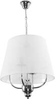 Lampa wisząca sufitowa chromowa abażur biały KARINA BIANCO 11-501