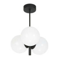 LAMPA WISZĄCA SUFITOWA ŻYRANDOL LOFT DO PRZEDPOKJU BIAŁE KULE LED 3xE14 PETIT 13-819