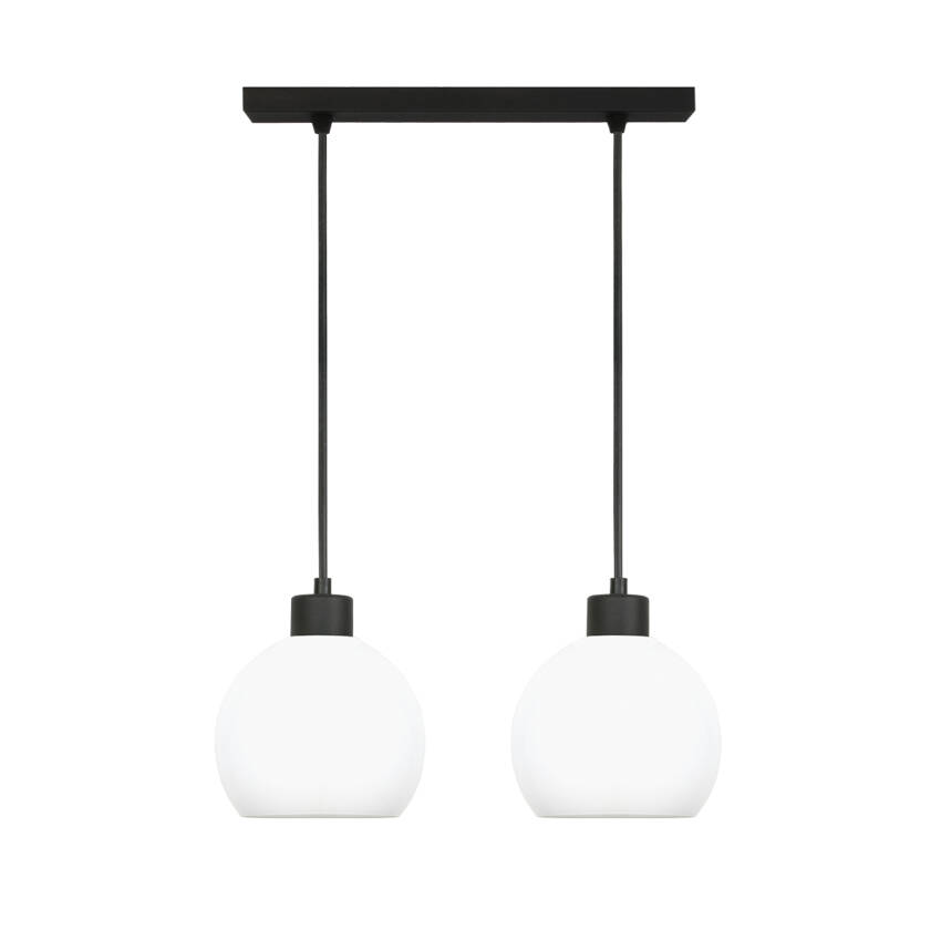 LAMPA WISZĄCA LISTWA ZWIS ŻYRANDOL NAD STÓŁ LOFT BIAŁE KULE 1xE27 KATARA 14-178