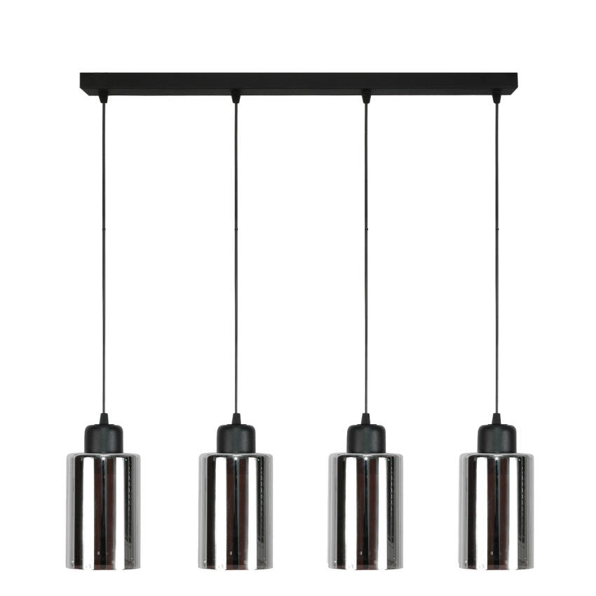 LAMPA SUFITOWA WISZĄCA CZARNA KLOSZ SZKLANY GRAFIT LOYD SV 15-571