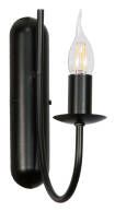 Tradycyjny kinkiet ścienny świecznik czarny LED LUMEN NEGRO 14-883