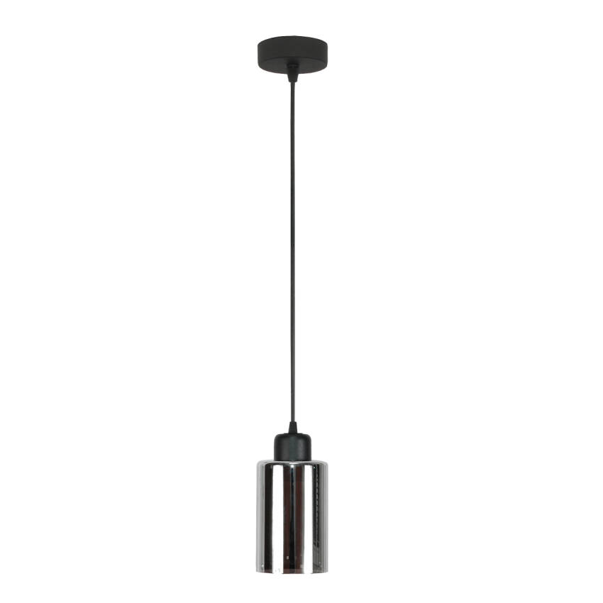 LAMPA SUFITOWA WISZĄCA CZARNA KLOSZ SZKLANY GRAFIT LOYD SV 15-575