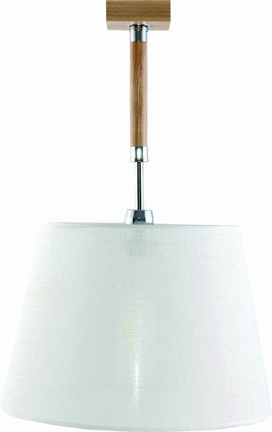 Lampa wisząca sufitowa abażur biały TRYNI 0-419