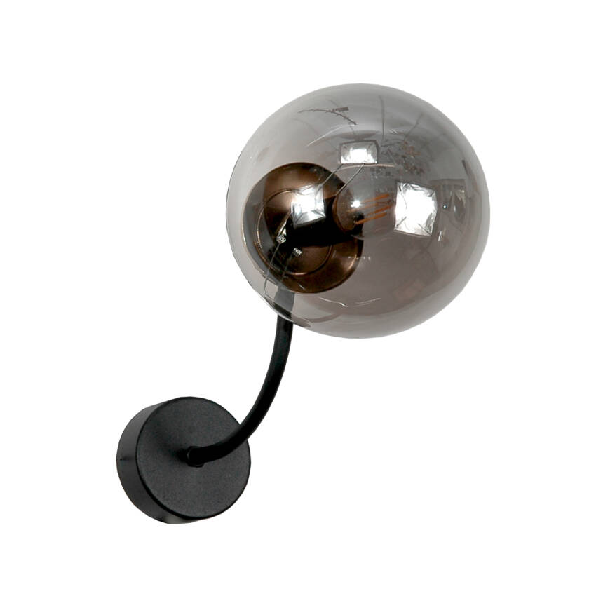 KINKIET DO ŁAZIENKI ŚCIENNY NAD LUSTRO GRAFITOWY KLOSZ LED 1xE14 15-123 ESTI NED