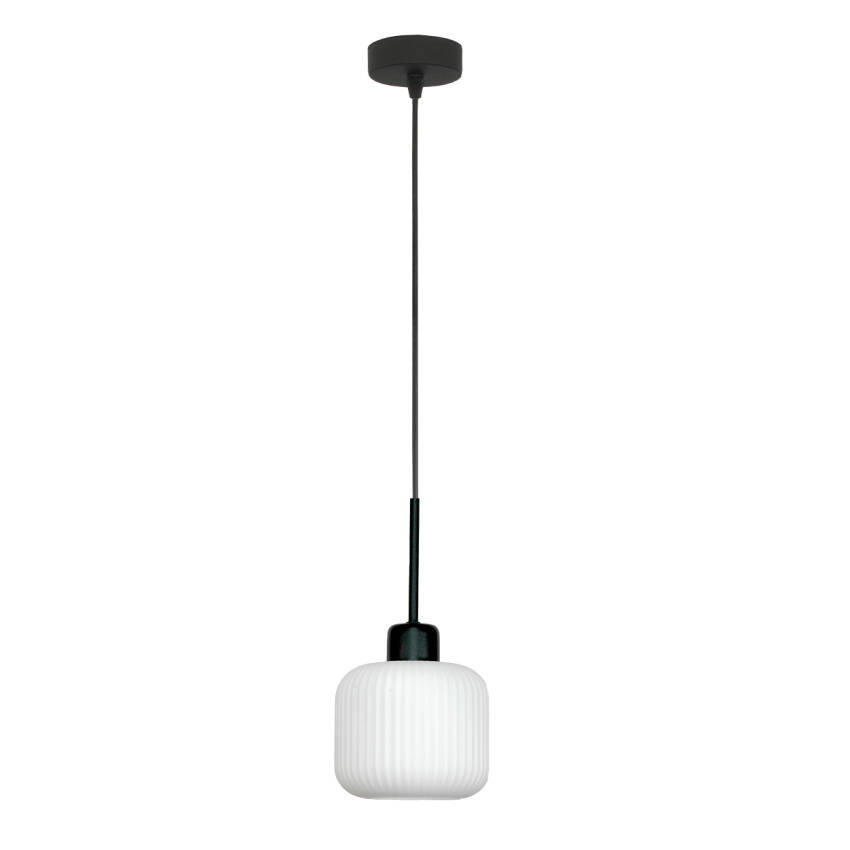 LAMPA WISZĄCA SUFITOWA ZWIS LED BIAŁY KLOSZ LOFT NOWOCZESNA 1xE27 BEKA BIANCO 14-965