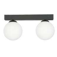 LAMPA SUFITOWA LISTWA KULE BIAŁE LED NAD STÓŁ INDUSTRIALNA CZARNA 3xE14 ARIAL 13-358