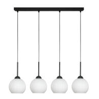 LAMPA WISZĄCA SUFITOWA ZWIS LISTWA BIAŁE KULE INDUSTRIALNA LOFT LED 4xE27 FIONA 14-981