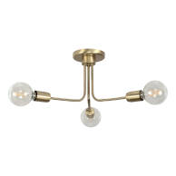 LAMPA WISZĄCA SUFITOWA ŻYRANDOL LOFT DO KUCHNI ZŁOTA NOWOCZESNA LED 3xE27 FRIDA PATINA 11-722