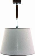 Lampa wisząca sufitowa abażur biały TRYNI 0-413