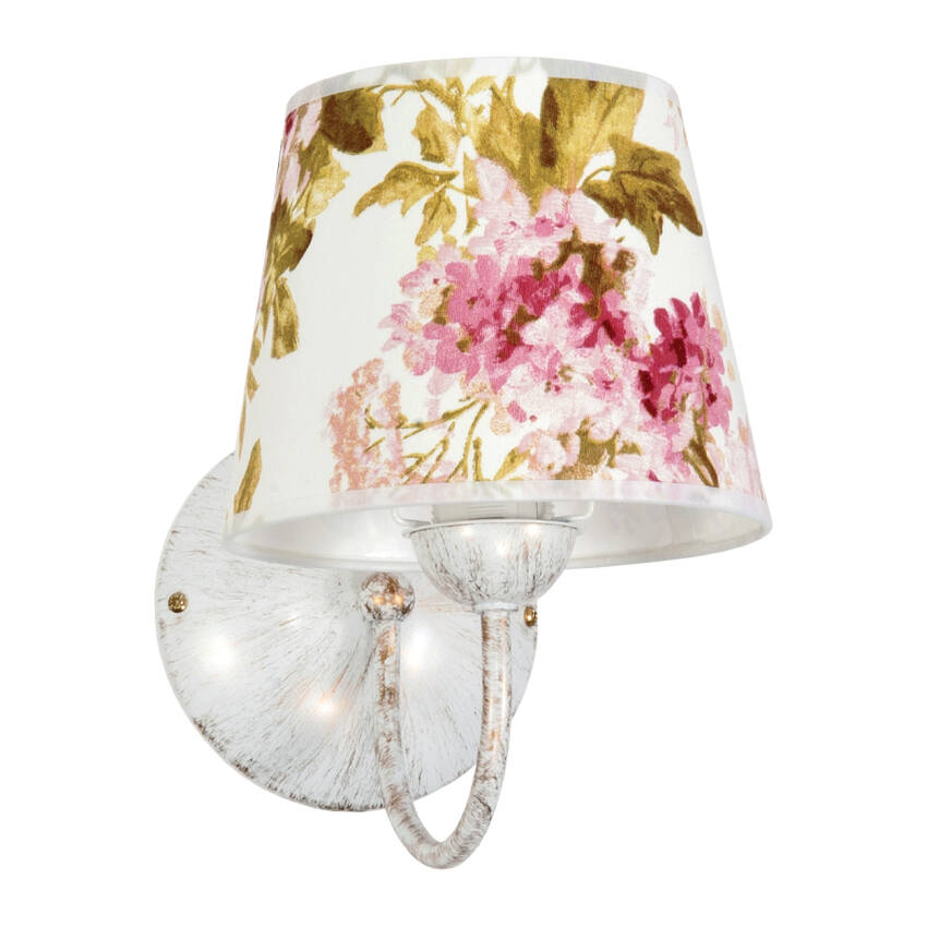 KINKIET ŚCIENNY RETRO VINTAGE DO ŁAZIENKI ABAŻUR LED 1xE27 IZA 12-183