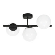 LAMPA WISZĄCA SUFITOWA ŻYRANDOL KULE BIAŁE LOFT DO KUCHNI CZARNA LED 3xE14 TITAN 13-807