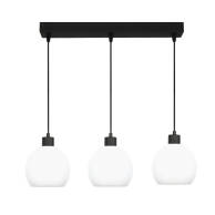 LAMPA WISZĄCA LISTWA ZWIS ŻYRANDOL NAD STÓŁ BIAŁE KULE LOFT 1xE27 KATARA 14-172