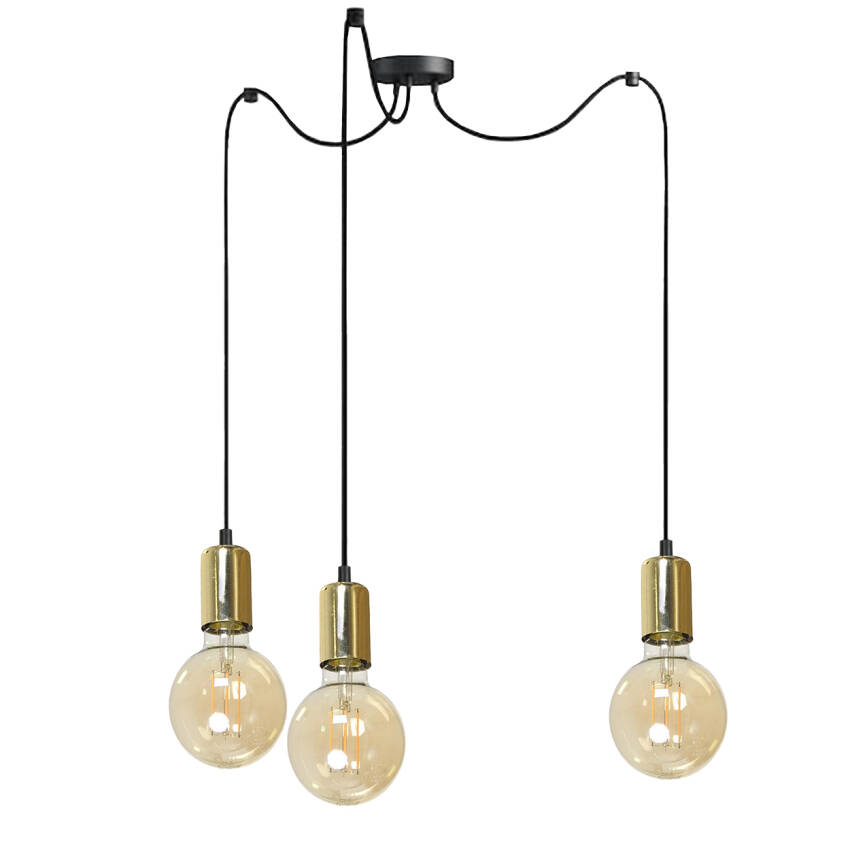 LAMPA WISZĄCA SUFITOWA PAJĄK ZWIS LOFT DO KUCHNI INDUSTRIALNA 3xE27 SPIDER 14-384