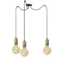 LAMPA WISZĄCA SUFITOWA PAJĄK ZWIS LOFT DO KUCHNI INDUSTRIALNA 3xE27 SPIDER 14-384