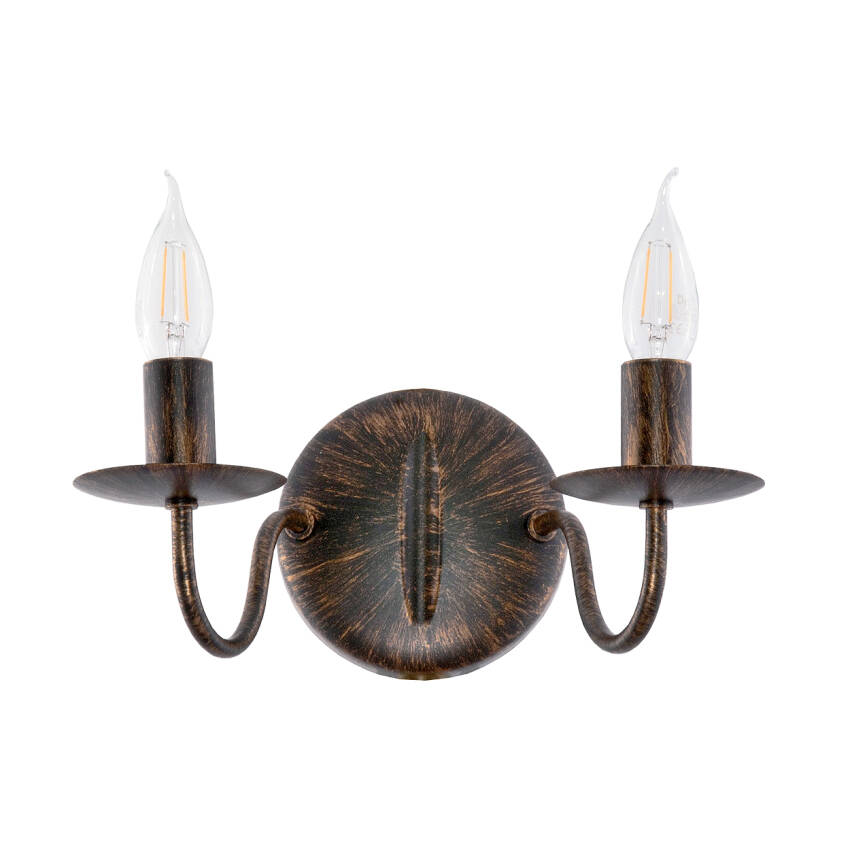 KINKIET ŚCIENNY ŁAZIENKOWY NAD LUSTRO LED RETRO VINTAGE 1xE27 ELEN NEGRO 11-364